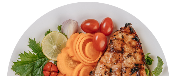 Image of nutritious meal on a plate: photo by jcomp on Freepik